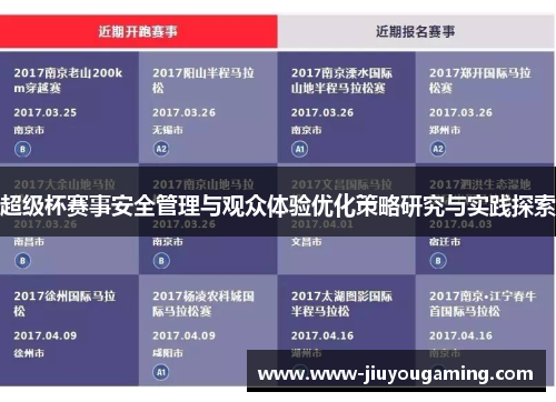 超级杯赛事安全管理与观众体验优化策略研究与实践探索